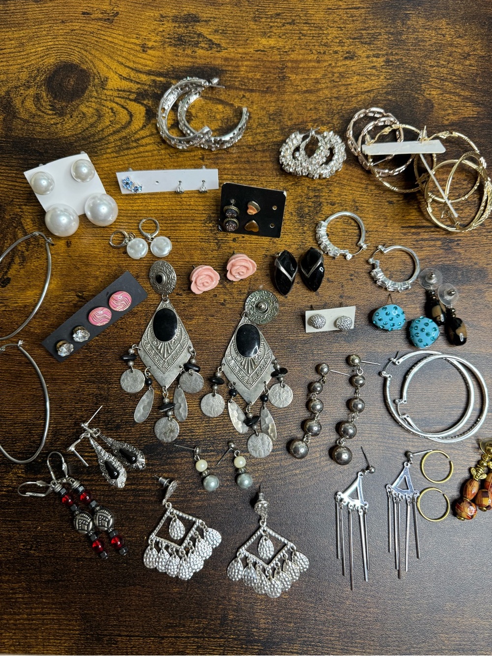 Earrings Lot Bundle All Wearable Vintage and Modern over 25 pairs